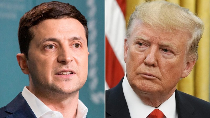 Tổng thống Ukraine Volodymir Zelensky và Tổng thống Mỹ Donald Trump (Ảnh: Getty)