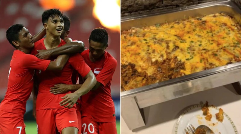 Đoàn Singapore gửi thư phàn nàn về khẩu phần ăn thiếu dinh dưỡng (Ảnh: Fox Sport) Đoàn Singapore gửi thư phàn nàn về khẩu phần ăn thiếu dinh dưỡng (Ảnh: Fox Sport)