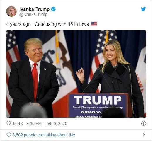 Ivanka Trump bị chế giễu vì bức ảnh đang ăn burger cùng cha mình ảnh 2 Bức ảnh thứ hai mà Ivanka đăng tải (Ảnh: Twitter)