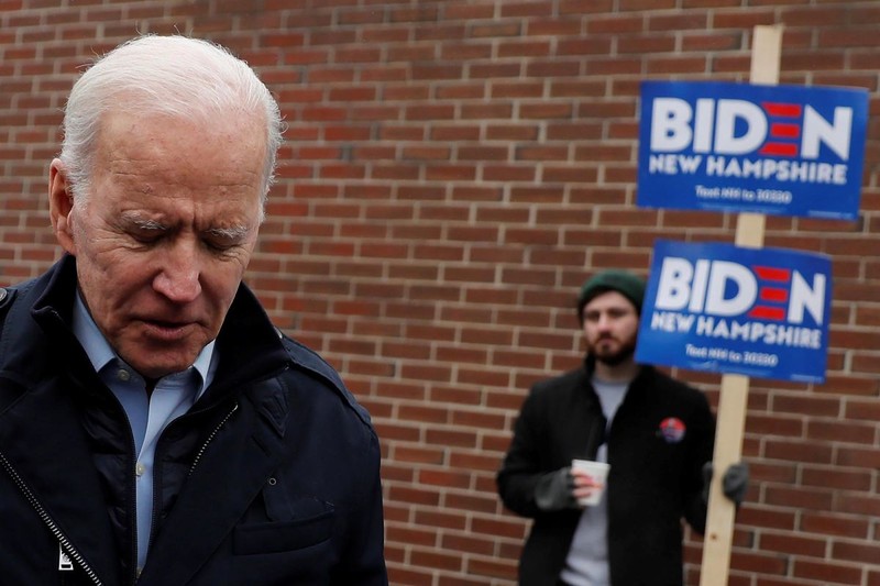 Đêm bầu cử ở New Hampshire là một thất bại với cựu Phó Tổng thống Joe Biden (Ảnh: NYPost) Đêm bầu cử ở New Hampshire là một thất bại với cựu Phó Tổng thống Joe Biden (Ảnh: NYPost)