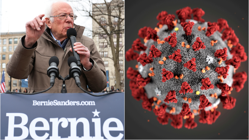 Ứng viên Bernie Sanders bị người dẫn chương trình kênh CNN so sánh với virus corona gây bức xúc (Ảnh: RT)