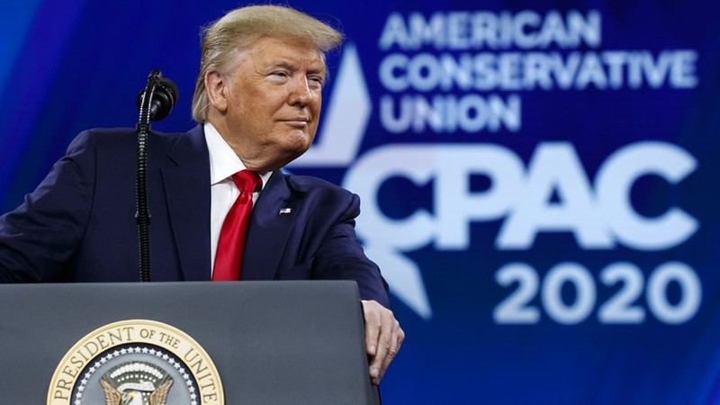 Tổng thống Mỹ Donald Trump tại hội nghị CPAC (Ảnh: Fox News)