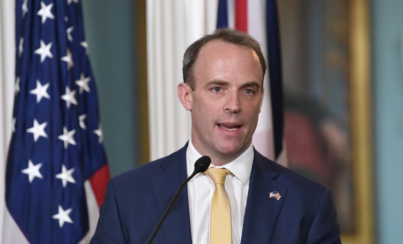 Ngoại trưởng Anh Dominic Raab muốn lập một liên minh quốc tế để phản ứng trước vấn đề Hong Kong (Ảnh: Sputnik) Ngoại trưởng Anh Dominic Raab muốn lập một liên minh quốc tế để phản ứng trước vấn đề Hong Kong (Ảnh: Sputnik)