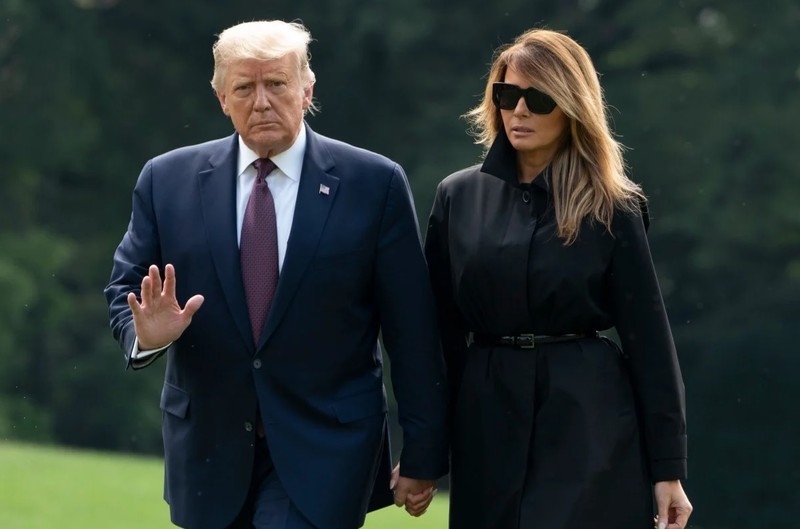 Tổng thống Trump và Đệ nhất phu nhân Melania xét nghiệm dương tính với virus corona chủng mới (Ảnh: AFP)