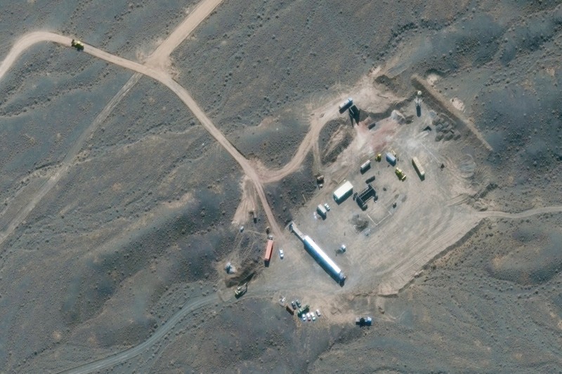 Ảnh chụp vệ tinh cơ sở hạt nhân Natanz của Iran (Ảnh: Reuters)