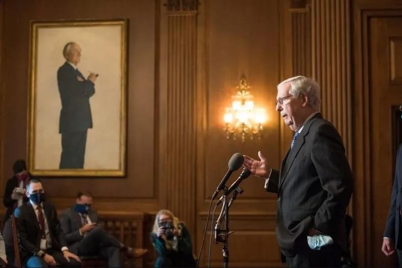 Thượng nghị sĩ Mitch McConnell cảnh báo các thành viên đảng Cộng hòa không tham gia vào kế hoạch của Brooks (Ảnh: AFP) Thượng nghị sĩ Mitch McConnell cảnh báo các thành viên đảng Cộng hòa không tham gia vào kế hoạch của Brooks (Ảnh: AFP)