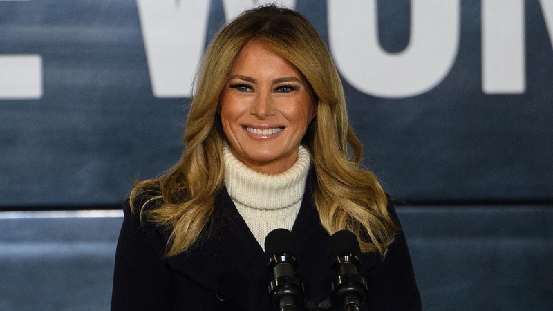 Đệ nhất phu nhân Melania Trump nói lời từ biệt trước khi rời Nhà Trắng (Ảnh: Verietyinfo)