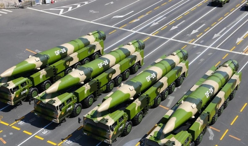 Tên lửa Dong Feng 26 của Trung Quốc có tầm tấn công tới đảo Guam (Ảnh: Xinhua) Tên lửa Dong Feng 26 của Trung Quốc có tầm tấn công tới đảo Guam (Ảnh: Xinhua)