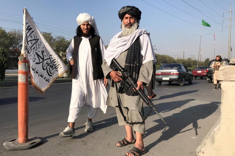 Một điểm chốt của Taliban ở thủ đô Kabul (Ảnh: Foreign Policy)