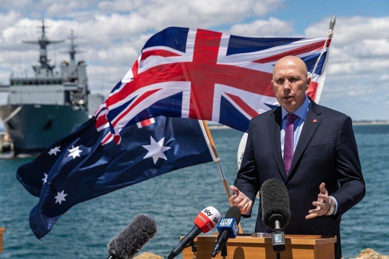 Bộ trưởng Quốc phòng Australia Peter Dutton (Ảnh: EPA)