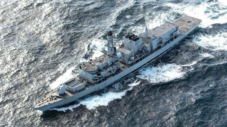 Chiến hạm Anh HMS Northumberland (Ảnh: The Drive).