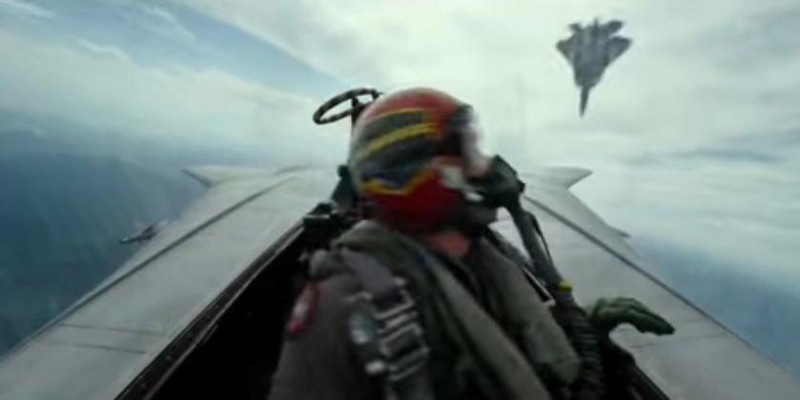 Một cảnh đối đầu trên không giữa F-14 và Su-57 trong đoạn giới thiệu phim Top Gun: Maverick (Ảnh: Military Watch) Một cảnh đối đầu trên không giữa F-14 và Su-57 trong đoạn giới thiệu phim Top Gun: Maverick (Ảnh: Military Watch)