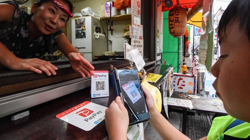 PayPay đi tiên phong trong lĩnh vực thanh toán di động ở Nhật Bản (Ảnh: Nikkei)