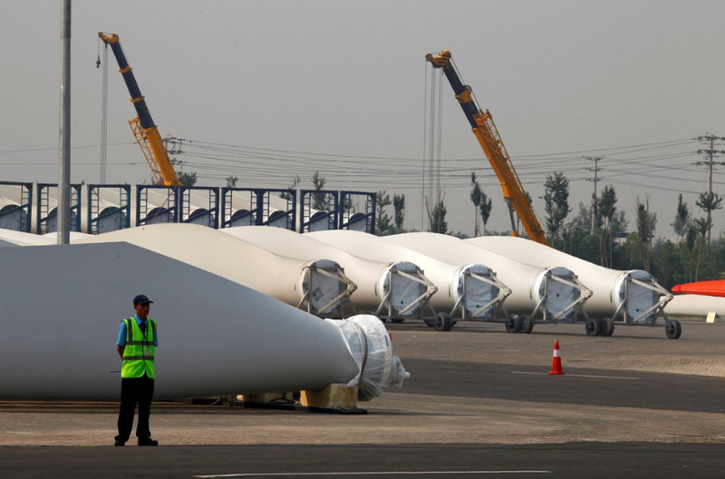 Một nhà máy của Vestas tại Thiên Tân Trung Quốc. Năm 2021, công ty này đã xây dựng 2 nhà máy tại Sriperumbudur, Ấn Độ (Ảnh: Reuters) 2.png
