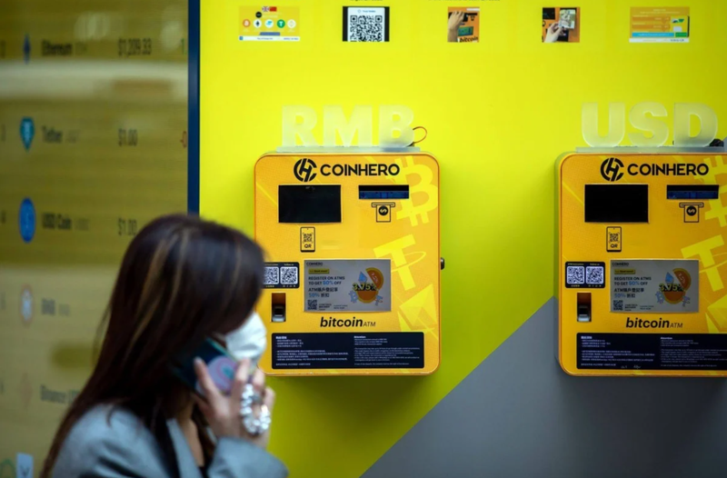 Các máy ATM Bitcoin do Coinhero vận hành ở Hong Kong, Trung Quốc (Ảnh: Bloomberg) 4.png