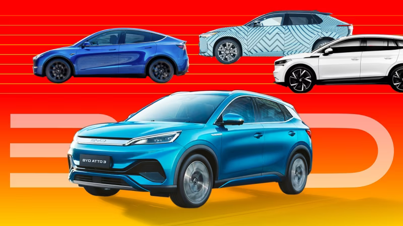 Tesla, Toyota và các nhà sản xuất khác phải đối mặt với cuộc đua giành thị phần với BYD, nhà sản xuất mẫu Atto 3 (Ảnh: FT) bdf3f8ecdd26fdfcf281c3a1fa801806e4ca7b28-6775.png