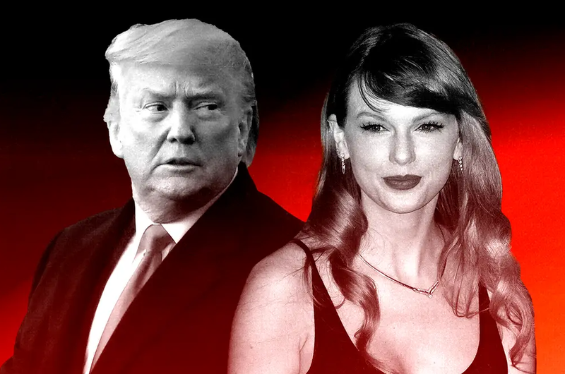 Taylor Swift có thể kiện ông Donald Trump hay bỏ qua sau khi ông Trump sử dụng ảnh giả làm bằng AI? (Ảnh: Business Insider)