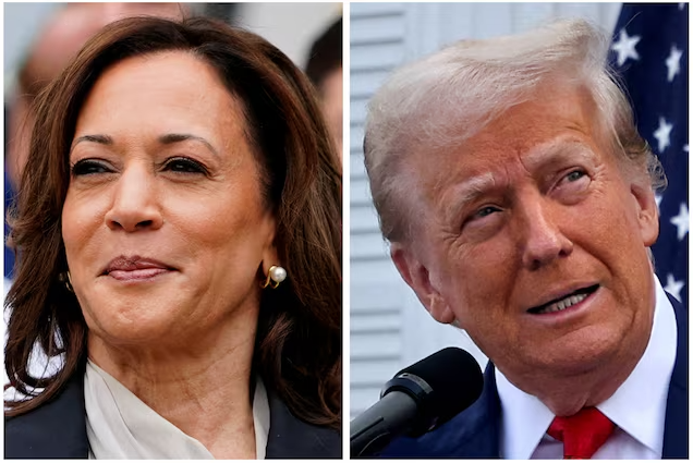 Phó Tổng thống Mỹ Kamala Harris và cựu Tổng thống Donald Trump đang có cuộc đua sít sao (Ảnh: Reuters)