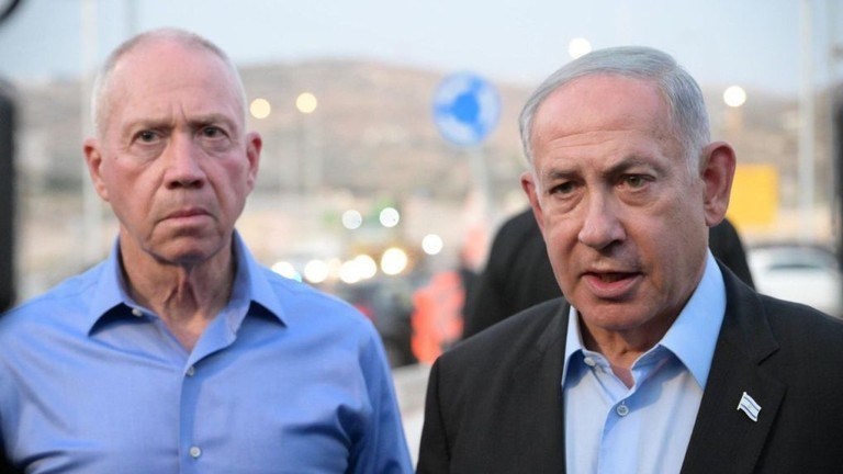 Thủ tướng Israel Benjamin Netanyahu (phải) và Bộ trưởng Quốc phòng Israel Yoav Gallant (Ảnh: Getty)