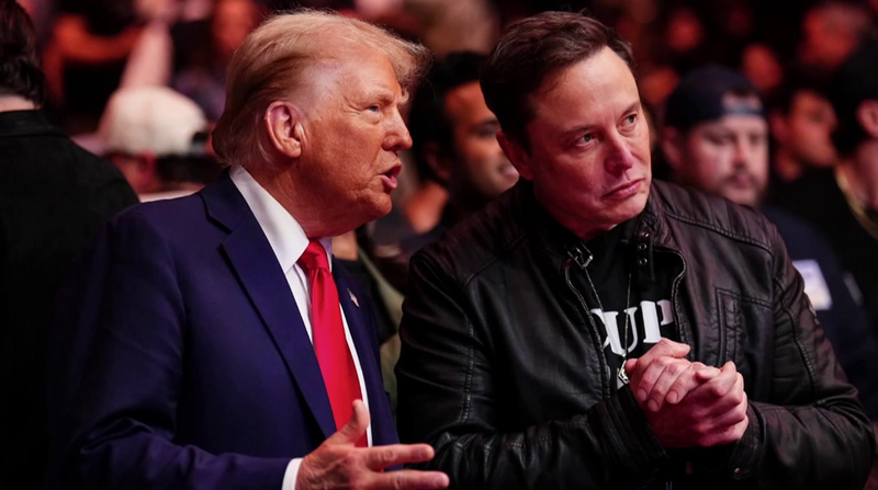 Tổng thống đắc cử Donald Trump và tỷ phú Elon Musk. Ảnh NBC.