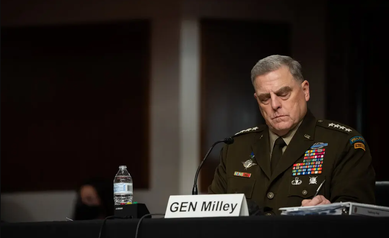 Tướng Mark Milley, cựu Chủ tịch Hội đồng Tham mưu trưởng Liên quân. Ảnh: NYTimes. 4.png
