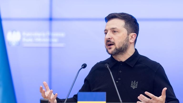 Tổng thống Ukraine Volodymyr Zelensky. Ảnh: Getty.