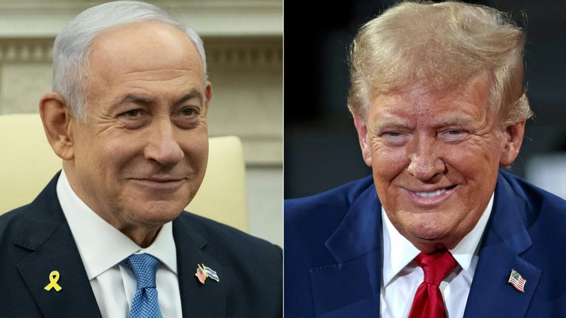 Thủ tướng Israel Benjamin Netanyahu và Tổng thống Mỹ Donald Trump đã có cuộc họp báo chung hôm 4/2. Ảnh: Getty.