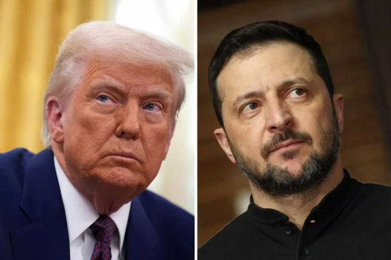 Tổng thống Mỹ Donald Trump và Tổng thống Ukraine Volodymyr Zelensky. Ảnh: Getty.