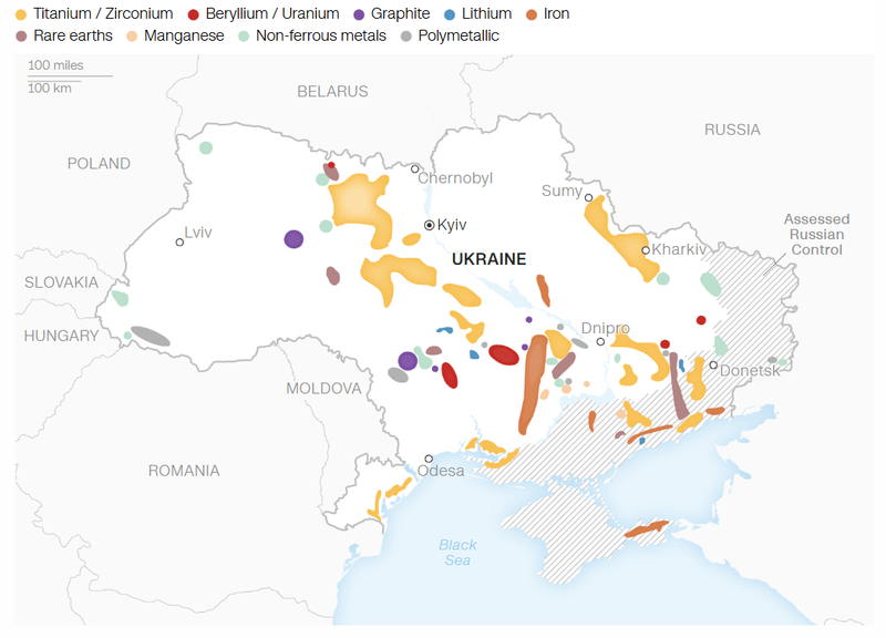 Bản đồ các khoáng sản của Ukraine. Ảnh: CNN. 2.png