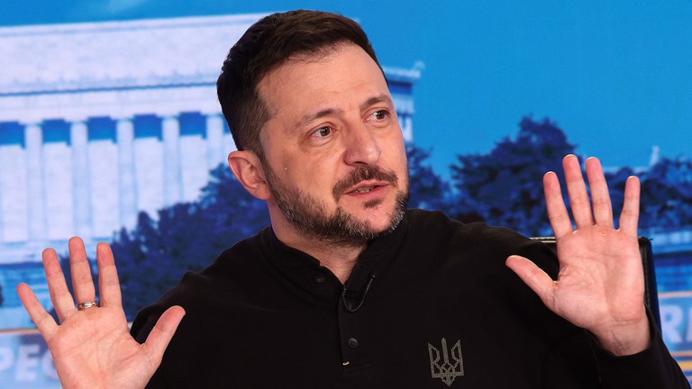 Tổng thống Ukraine Volodymyr Zelensky. Ảnh: Getty.