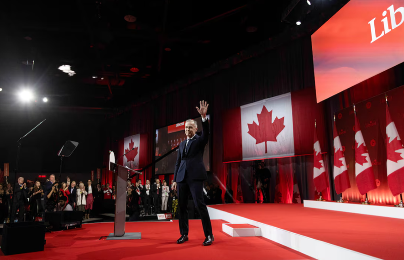 Ông Mark Carney giành chiến thắng trong cuộc đua trở thành Thủ tướng tiếp theo của Canada hôm 9/3. Ảnh: Reuters.