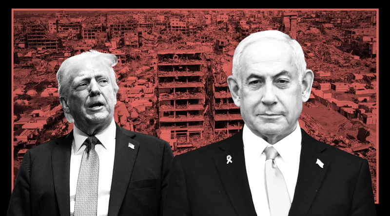 Tổng thống Mỹ Donald Trump và Thủ tướng Israel Benjamin Netanyahu. Ảnh: FT.