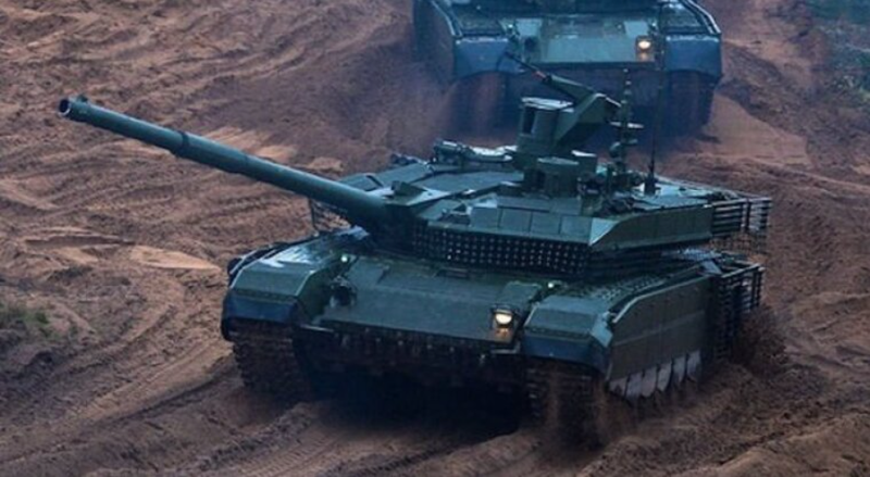 Xe tăng T-90M của quân đội Nga. Ảnh: Military Watch. Xe tăng T-90M tối tân của Nga bị Ukraine phá hủy ở Donetsk 2.png