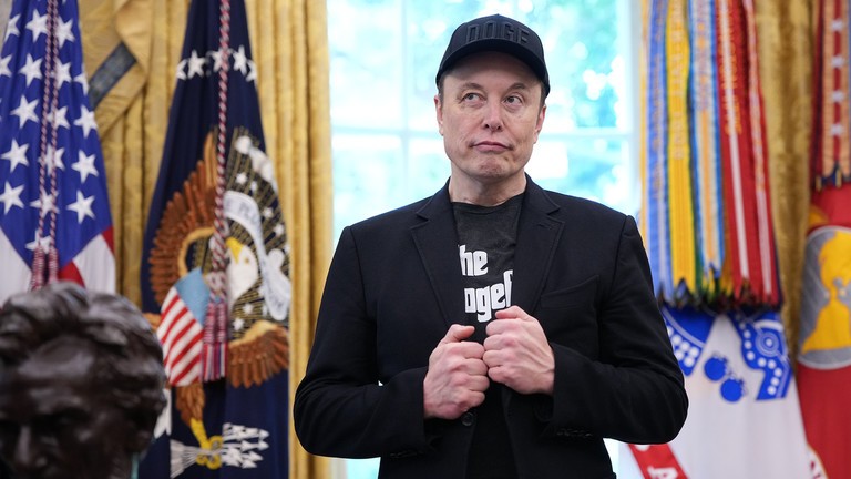 Elon Musk tại Phòng Bầu dục của Nhà Trắng vào ngày 30/5. Ảnh: Getty.