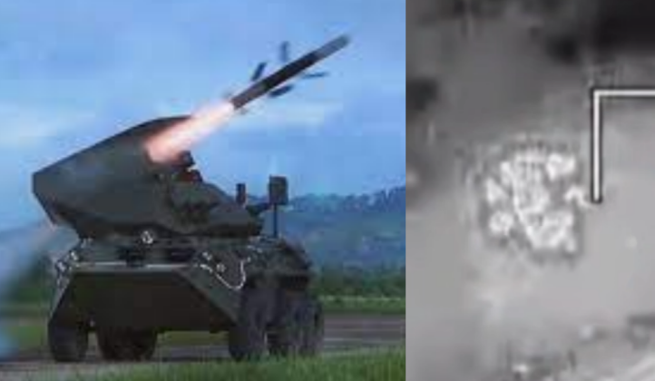 Tên lửa chống tăng Bulsae-4 của Triều Tiên phóng và phá hủy pháo tự hành của Ukraine. Ảnh: MW. Trieu Tien 2.png