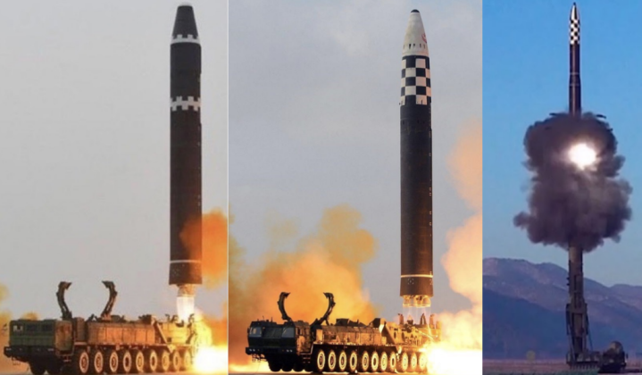 Các mẫu tên lửa Hwasong-15, Hwasong-17, Hwasong-18. Ảnh: MW. Trieu Tien 3.png