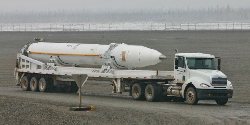 Tên lửa đánh chặn trên mặt đất của Boeing , thuộc Hệ thống GMD. Ảnh: MW. He thong Vom Vang tan cong kieu Ukraine 2.png