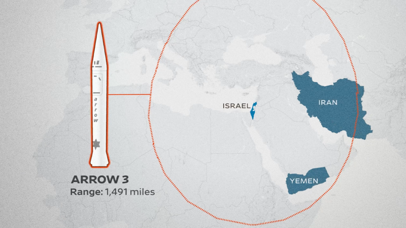 Theo một quan chức Mỹ, Israel đang cạn kiệt các tên lửa đánh chặn Arrow được sử dụng để chống lại tên lửa của Iran. Ảnh: WSJ. Israel cạn tên lửa đánh chặn giữa làn mưa đạn từ Iran, Mỹ cấp tốc viện trợ 4.png