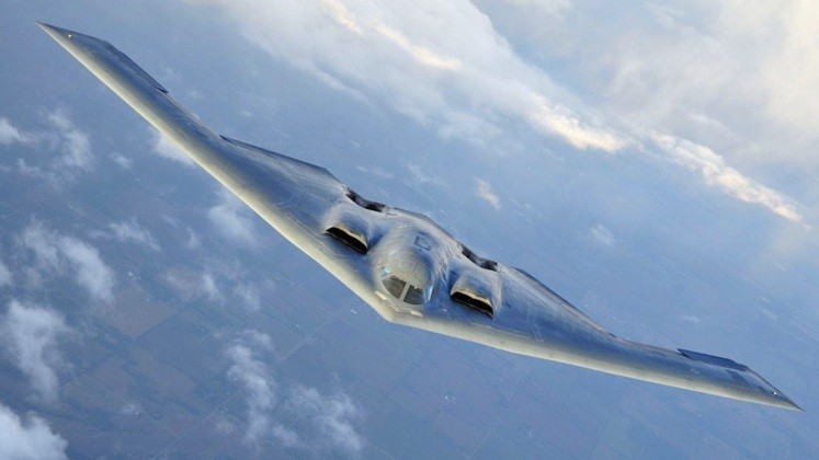 Máy bay ném bom tàng hình B-2 Spirit của Không quân Mỹ. Ảnh: MW.