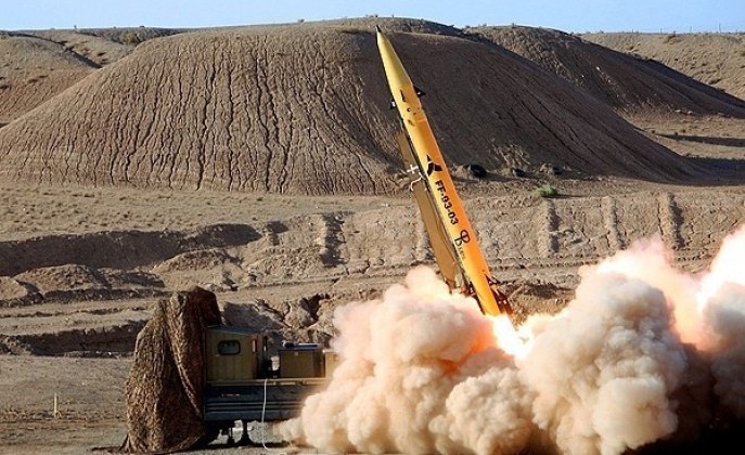 Vụ phóng tên lửa đạn đạo Fateh-313 của Iran. Ảnh:MW. Tên lửa Iran xuyên thủng lá chắn Patriot, gây thiệt hại hàng triệu USD cho căn cứ Mỹ tại Qatar 2.jpg