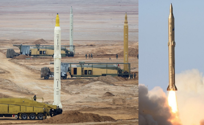 Tên lửa đạn đạo Sejil của Iran. Ảnh: MW. Lộ vai trò bí mật của Thổ Nhĩ Kỳ Hệ thống radar ở Kurecik hỗ trợ Israel đánh chặn tên lửa Iran 3.png