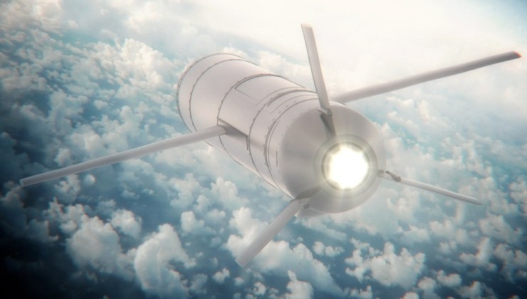 Ảnh đồ họa cho thấy Tomahawk đang trong quá trình bay. Ảnh: Raytheon.