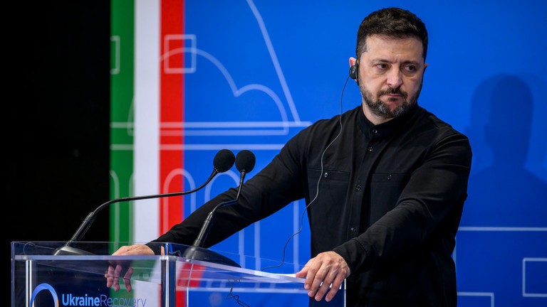 Tổng thống Ukraine Volodymyr Zelensky. Ảnh: Getty.