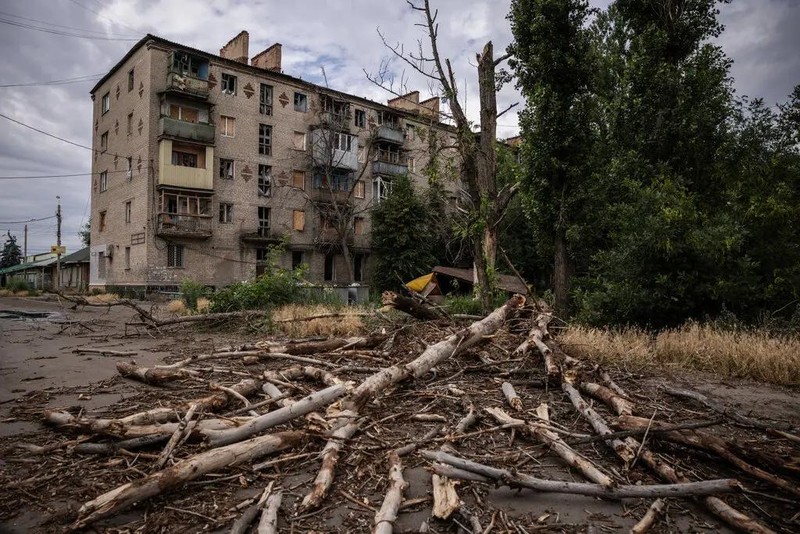 Việc mất đi các khu vực Donbass do Ukraine kiểm soát là điều không thể chấp nhận đối với Ukraine. Ảnh: NYTimes. Hé lộ tuần ngoại giao nghẹt thở của Ukraine sau cú điện đàm của ông Trump 3.jpg