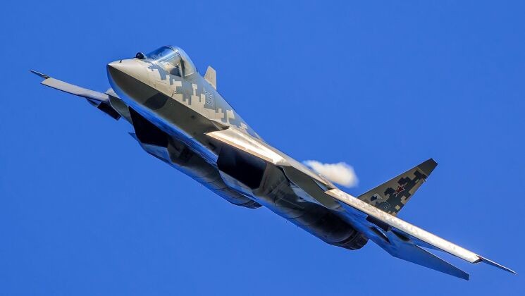 Chiến đấu cơ Su-57. Ảnh: MW. Không quân Ấn Độ chuẩn bị lột xác với 140 chiến đấu cơ tàng hình Su-57 Nga 3.jpg