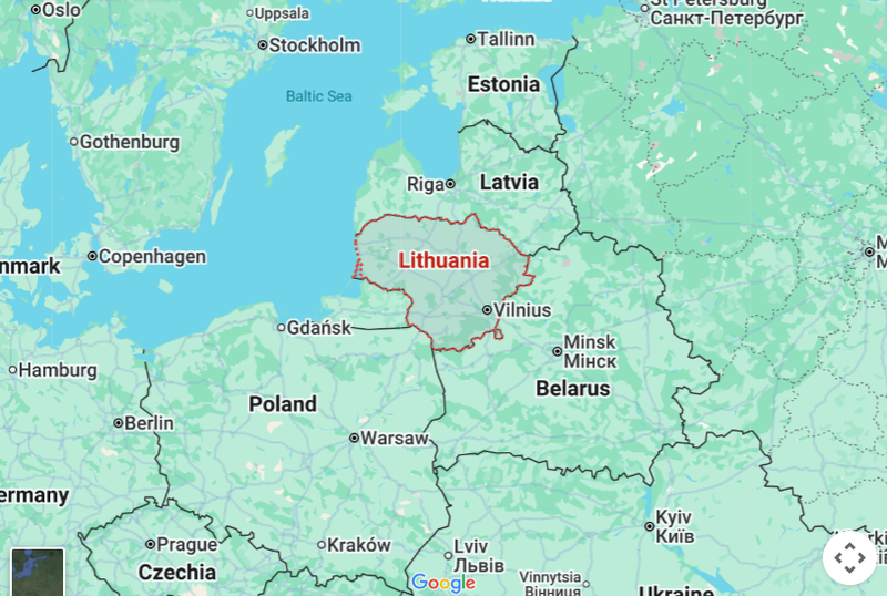 Ba nước Baltic đã lên sẵn kế hoạch sơ tán tiềm năng. Ảnh: Google Maps. Ba nước Baltic lên sẵn kế hoạch sơ tán, tích trữ đề phòng trường hợp Nga động binh.png