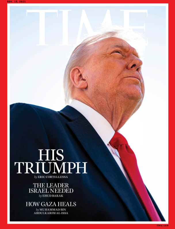 Ảnh ông Trump được lên trang bìa tạp chí Time. Ảnh: Time. Họ làm tóc tôi biến mất Ông Trump nổi đóa vì bìa tạp chí Time 2.png