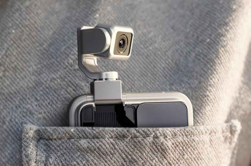 Chiếc điện thoại hỗ trợ AI của Honor, Robot Phone, có camera gắn gimbal có thể gập lại. Ảnh: SCMP.