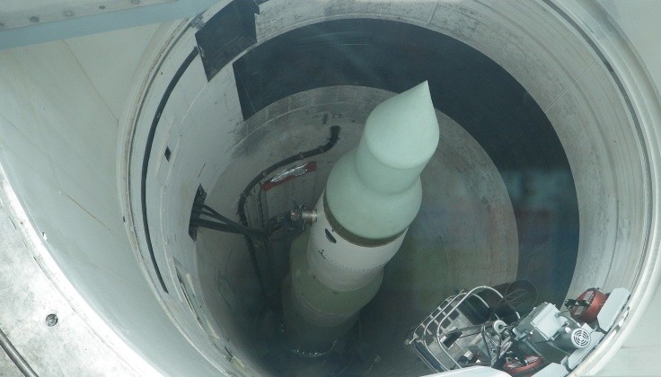 Tên lửa liên lục địa Minuteman III của Không quân Mỹ. Ảnh: MW. Mỹ âm thầm tập trận chiến tranh hạt nhân Bộ ba hạt nhân của nước này giờ có năng lực đến đâu 3.jpg