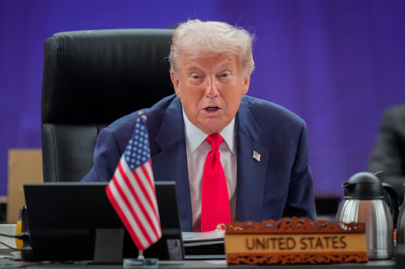Tổng thống Mỹ Donald Trump phát biểu tại Hội nghị thượng đỉnh ASEAN-Mỹ tại Kuala Lumpur, Malaysia, ngày 26/10. Ảnh: Reuters.